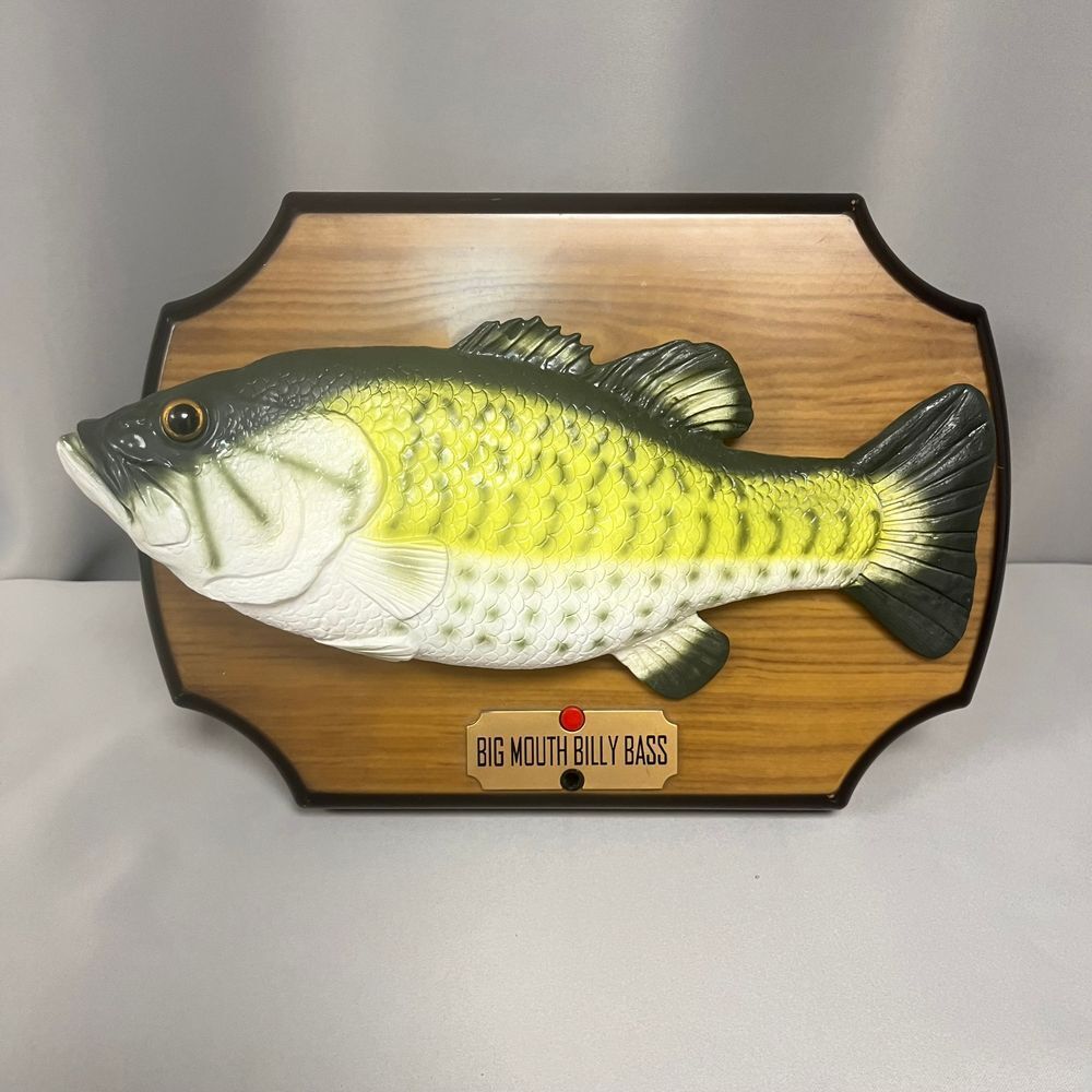 Big Mouth Billy Bass Motion-Activated Singing Fish Wall Mount Novelty UNTESTED